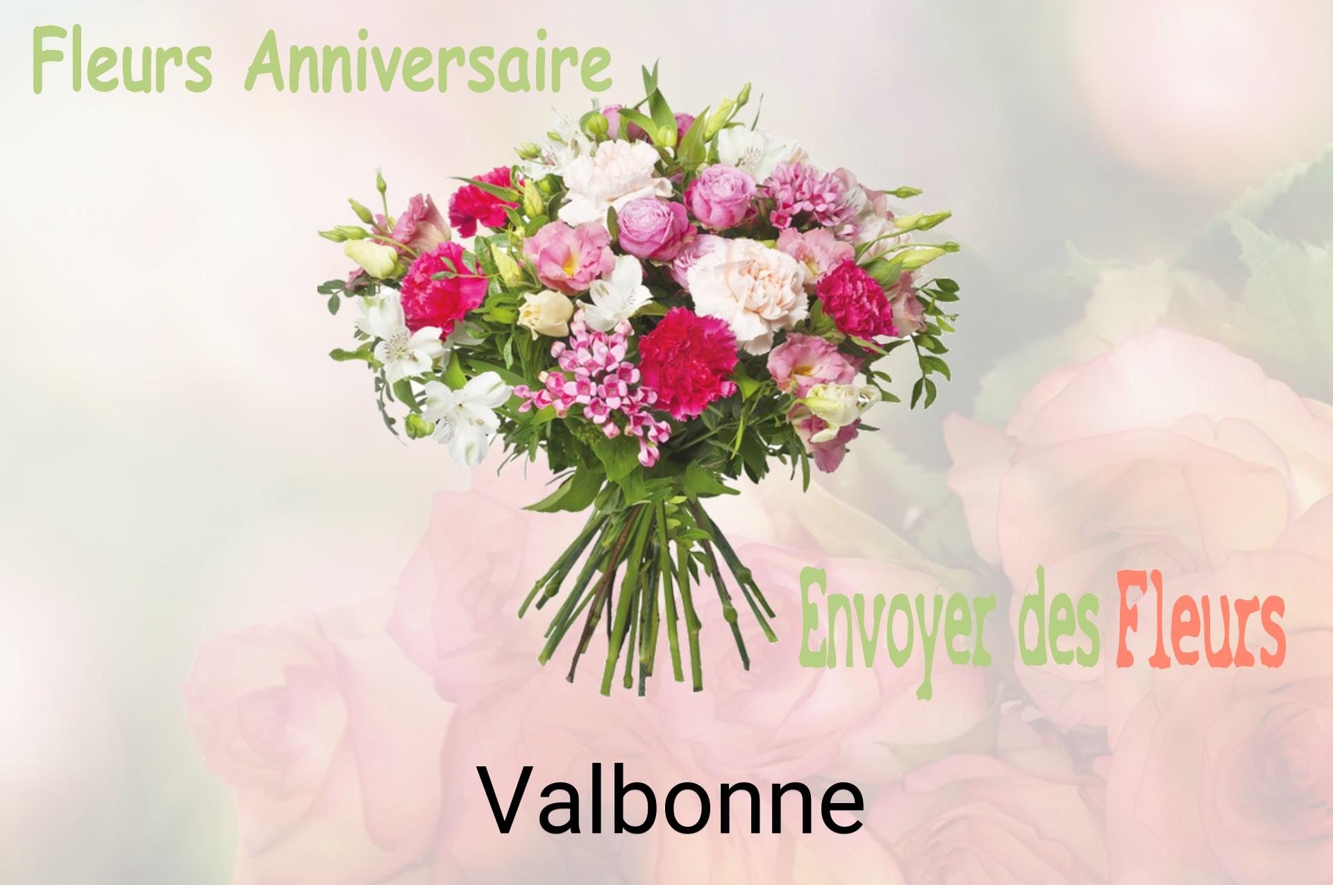 Bouquet de fleurs d’anniversaire livré à Valbonne