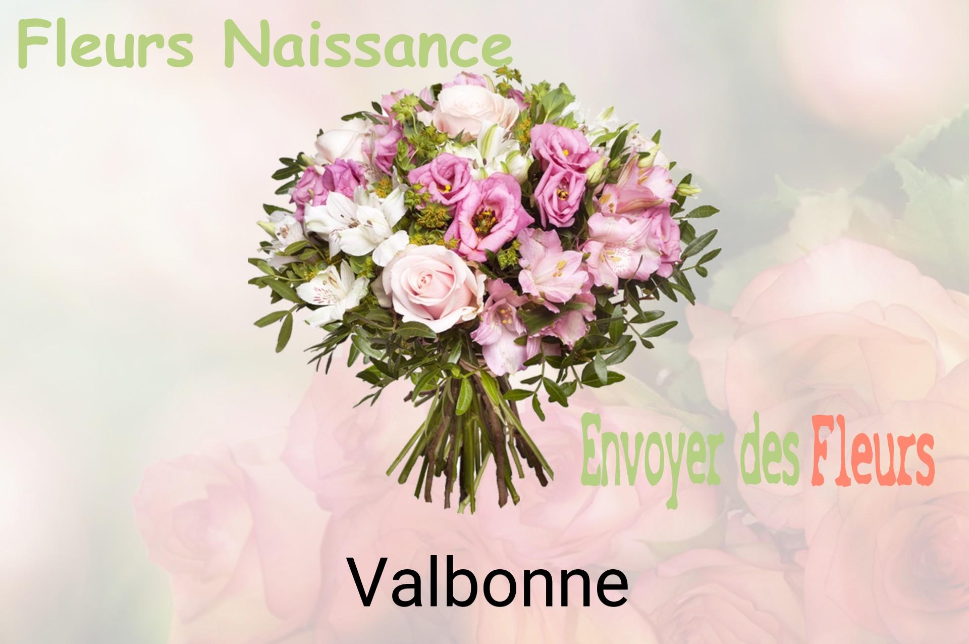 Bouquet de fleurs de naissance livré à Valbonne